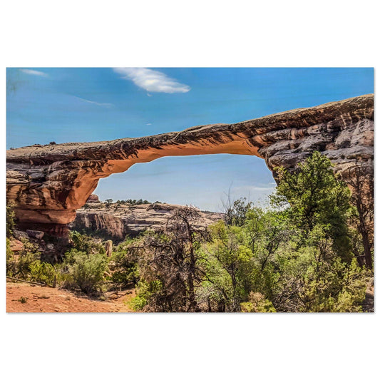 Owachomo Bridge; Natural Bridges National Monument, Utah II Wood Print Communitea Books James Bonner