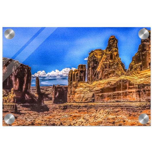 Park Avenue; Arches National Park, Moab, Utah Acrylic Print Communitea Books James Bonner