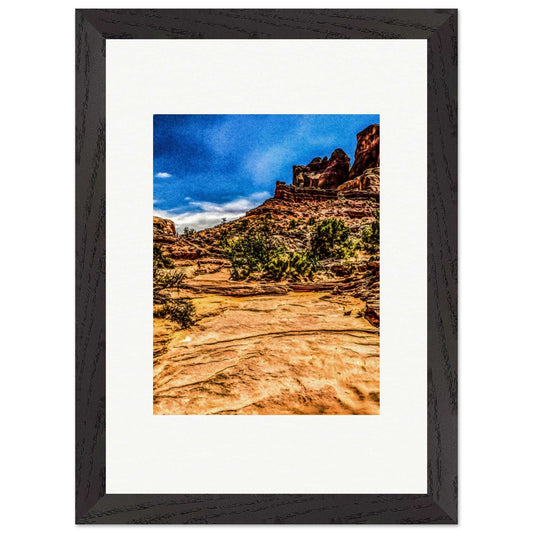 Park Avenue Trail; Arches National Park, Moab, Utah Wood Framed Print Communitea Books James Bonner
