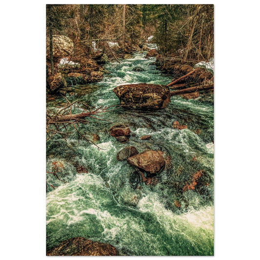 Pine Creek; Paradise Valley, Montana Wood Print Communitea Books James Bonner