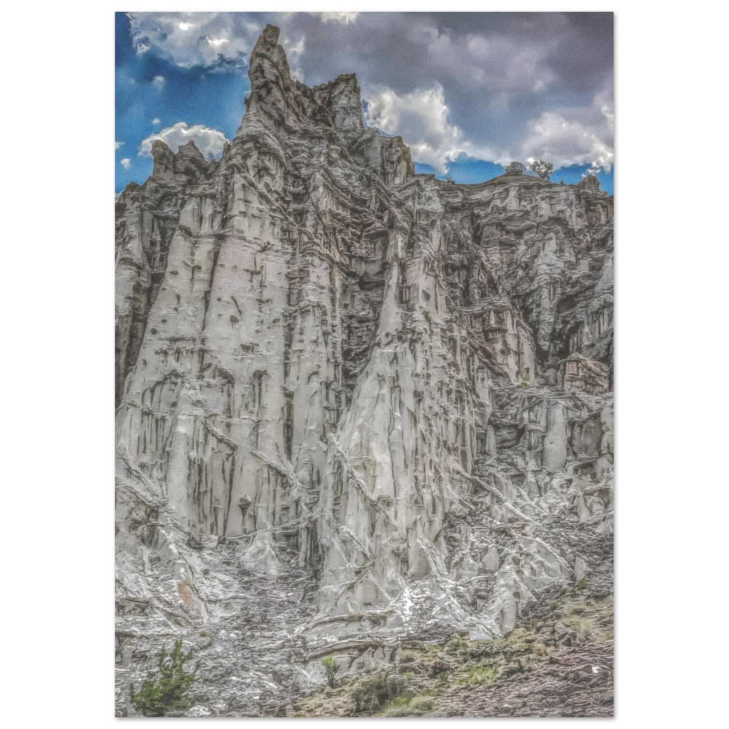 Plaza Blanca Cathedral; Abiquiu, New Mexico Premium Matte Poster Communitea Books James Bonner