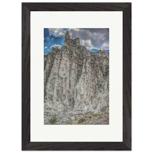 Plaza Blanca Cathedral; Abiquiu, New Mexico Wood Framed Print Communitea Books James Bonner
