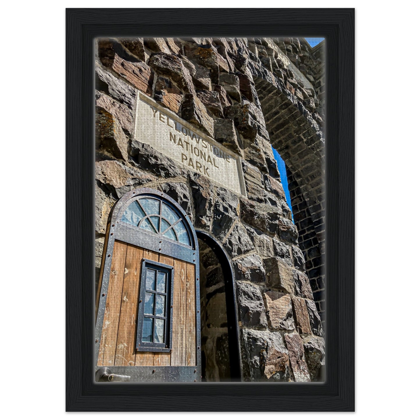 Roosevelt Arch; Yellowstone National Park Canvas Framed Communitea Books