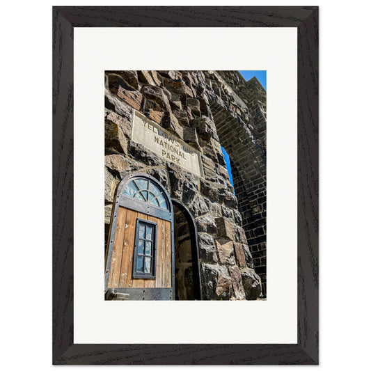 Roosevelt Arch; Yellowstone National Park Wood Framed Communitea Books