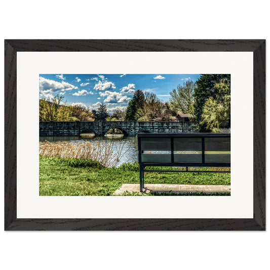 Sacajawea Pond Summer '23 Premium Wooden Framed Print Communitea Books James Bonner