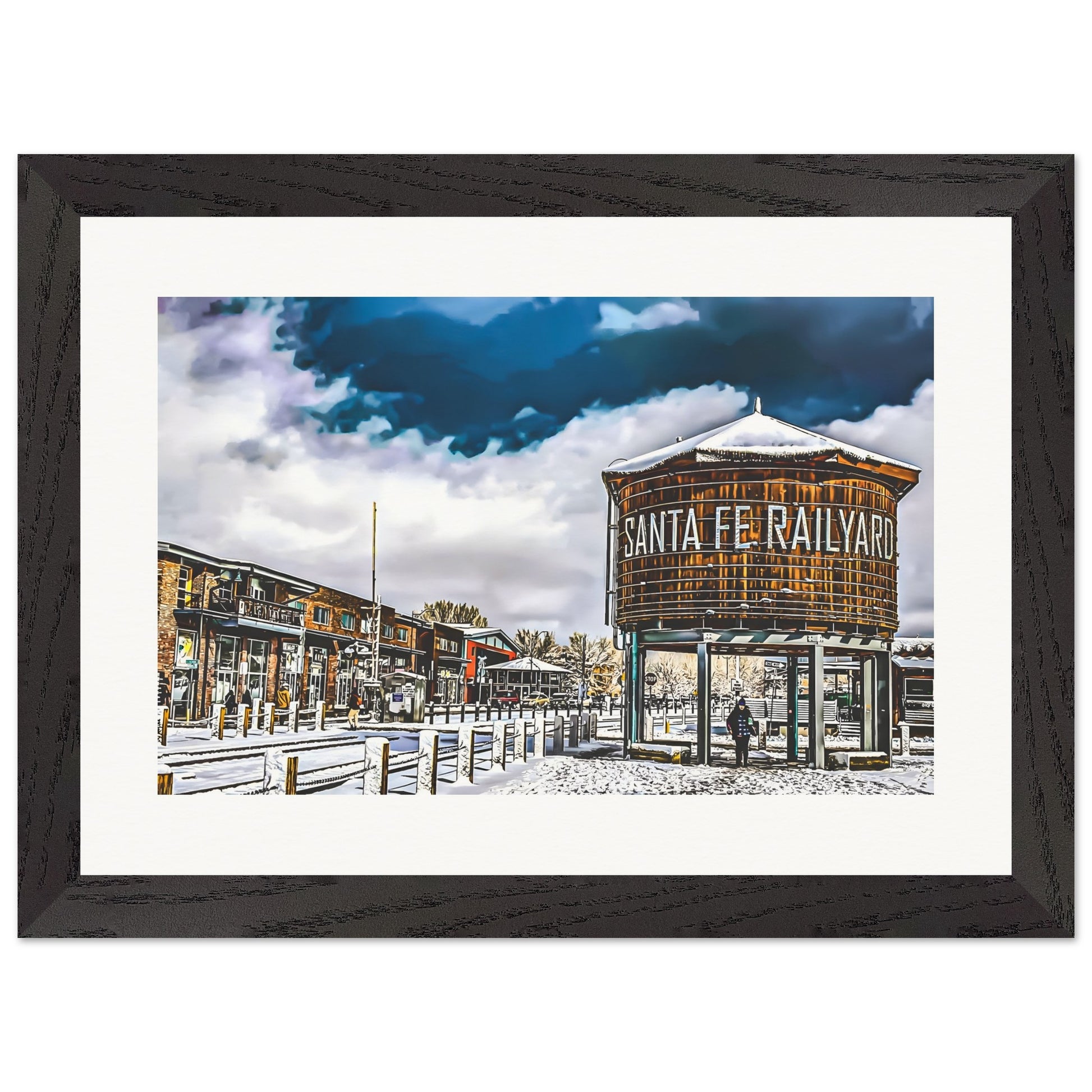 Santa Fe Railyard; Santa Fe, New Mexico Wood Framed Print Communitea Books James Bonner