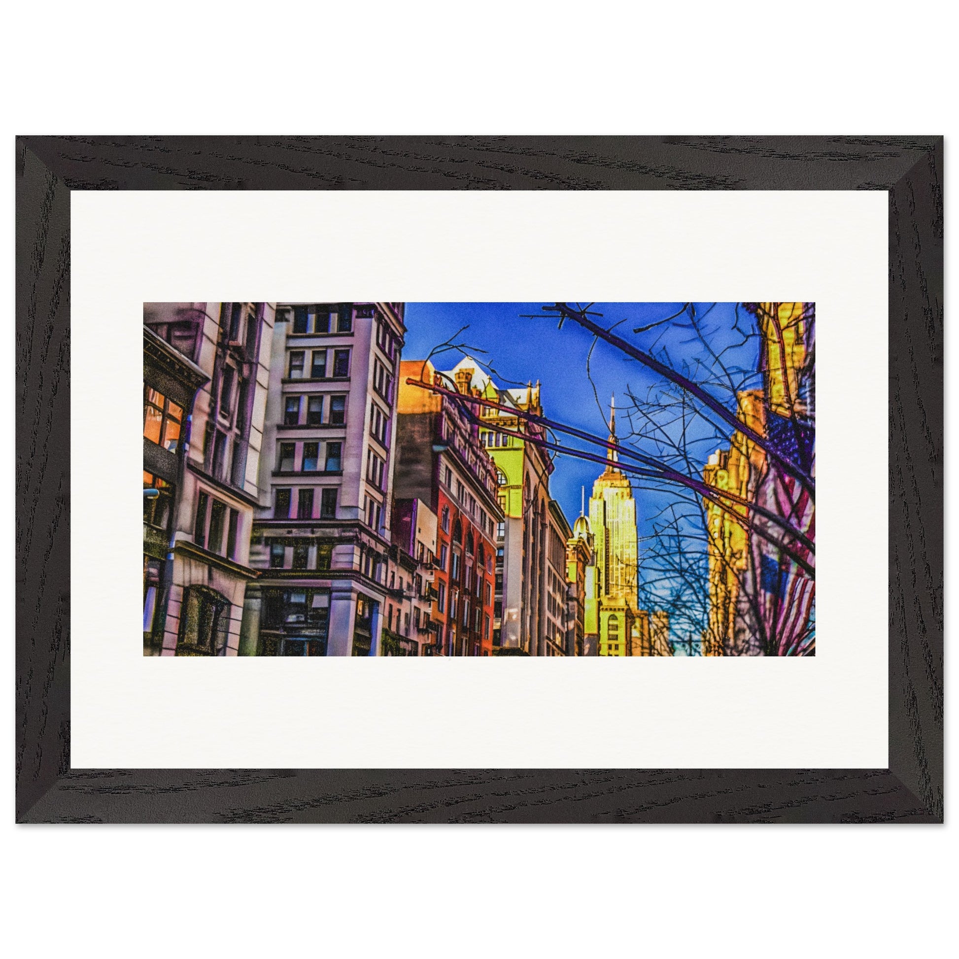 South, Fifth Avenue; New York City, New York Wood Framed Print Communitea Books James Bonner