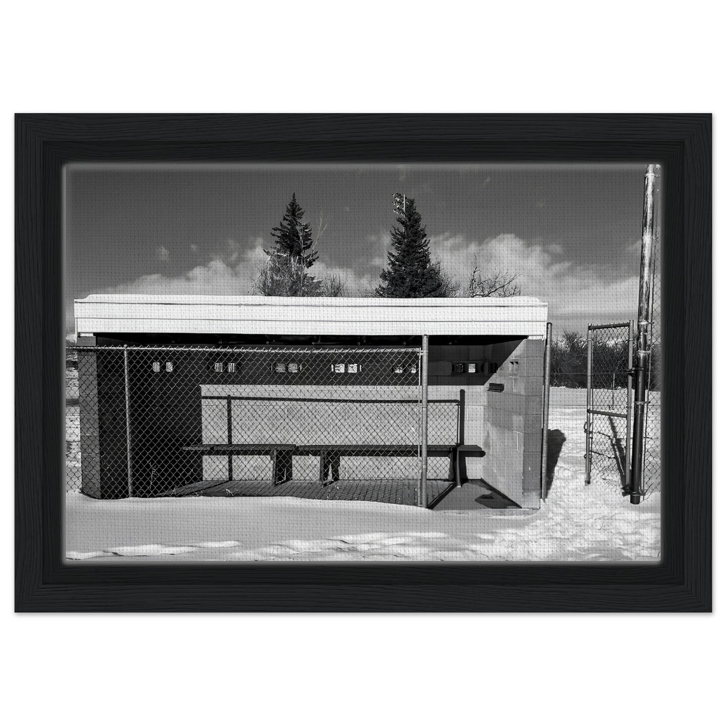 The Coop; Livingston, Montana Black & White Canvas Framed Print Communitea Books Original Photography by James Bonner