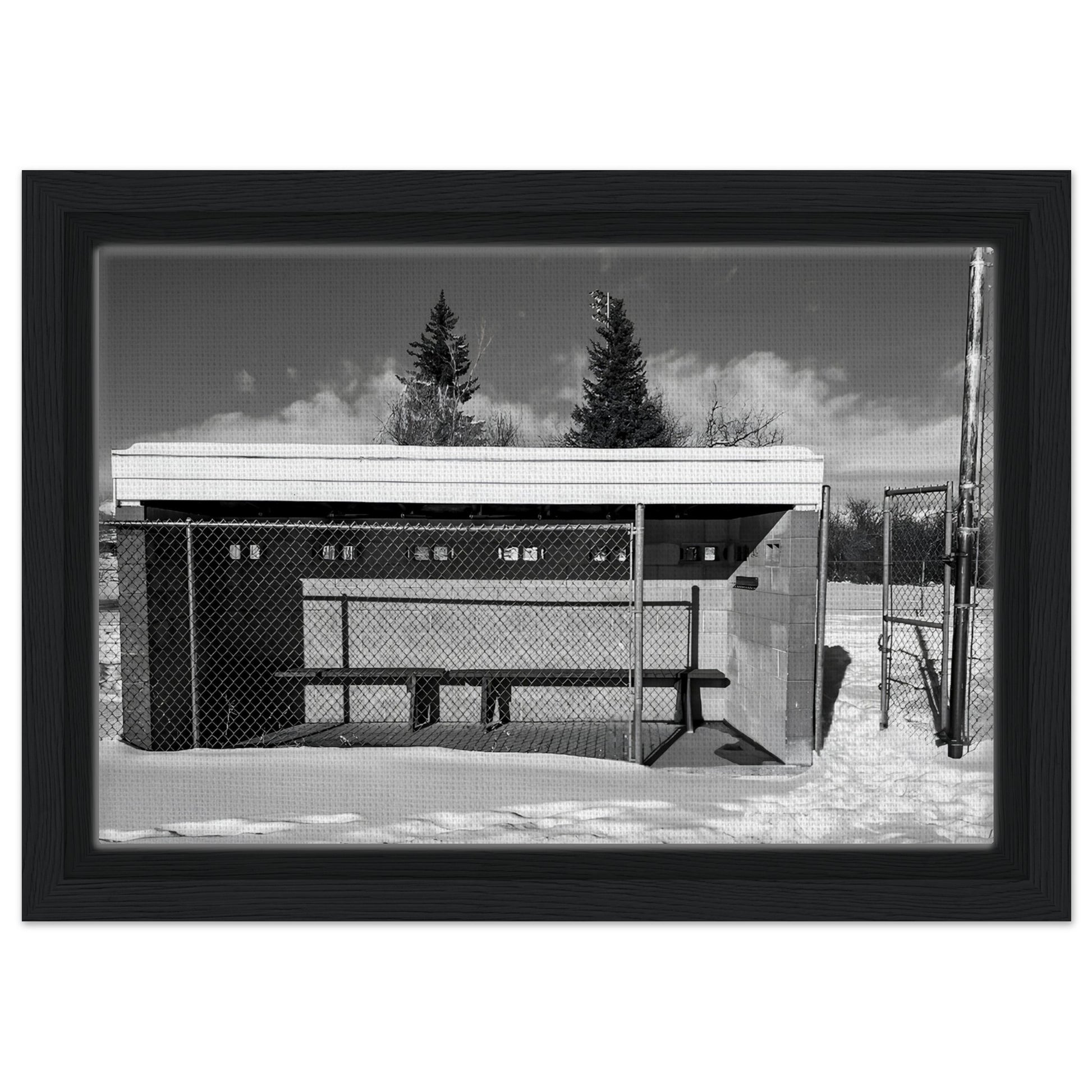 The Coop; Livingston, Montana Black & White Canvas Framed Print Communitea Books Original Photography by James Bonner