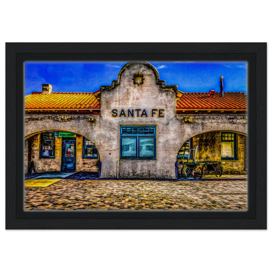 The Depot; Santa Fe, New Mexico Canvas Framed Communitea Books