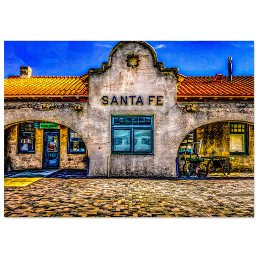 The Depot; Santa Fe, New Mexico Premium Matte Poster Communitea Books James Bonner