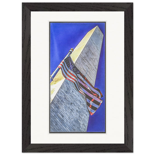 The Washington Monument; Washington D.C. Wood Framed Print Communitea Books James Bonner