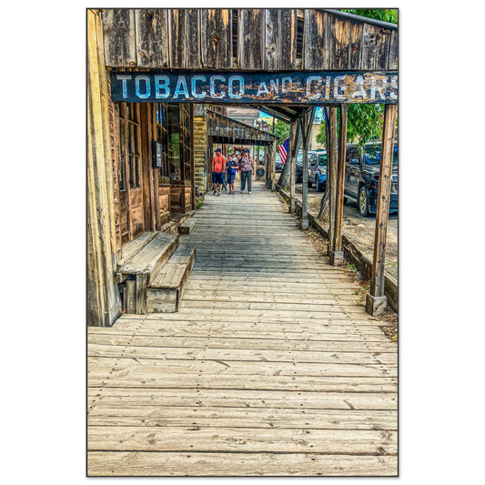 Tobacco & Cigars; Virginia City, Montana Wood Print Communitea Books James Bonner