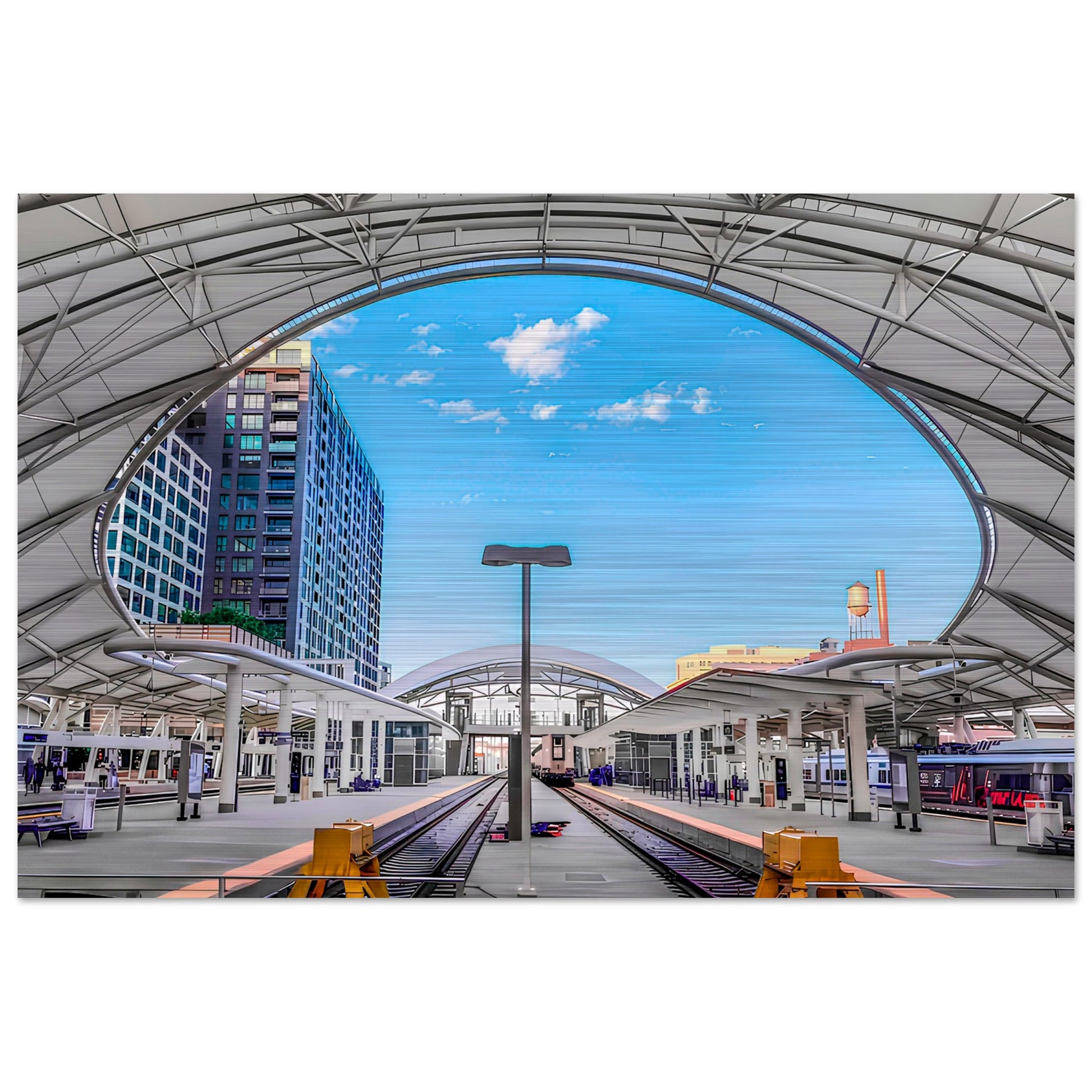 Union Station; Denver, Colorado II Brushed Aluminum Print Communitea Books James Bonner