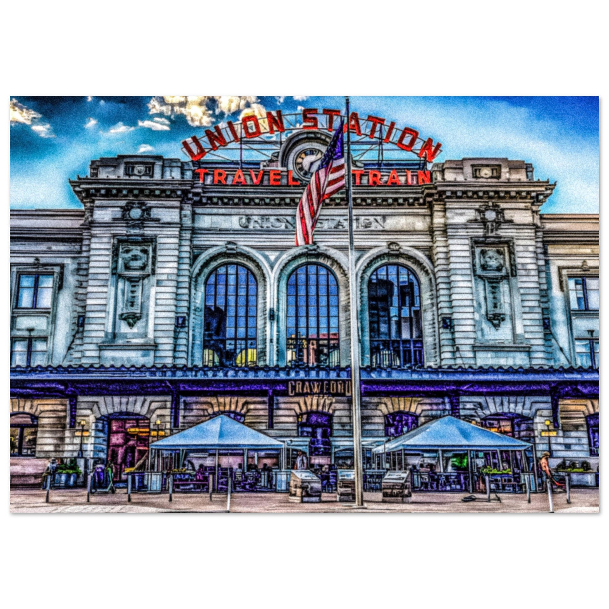 Union Station; Denver, Colorado Premium Matte Poster Communitea Books James Bonner