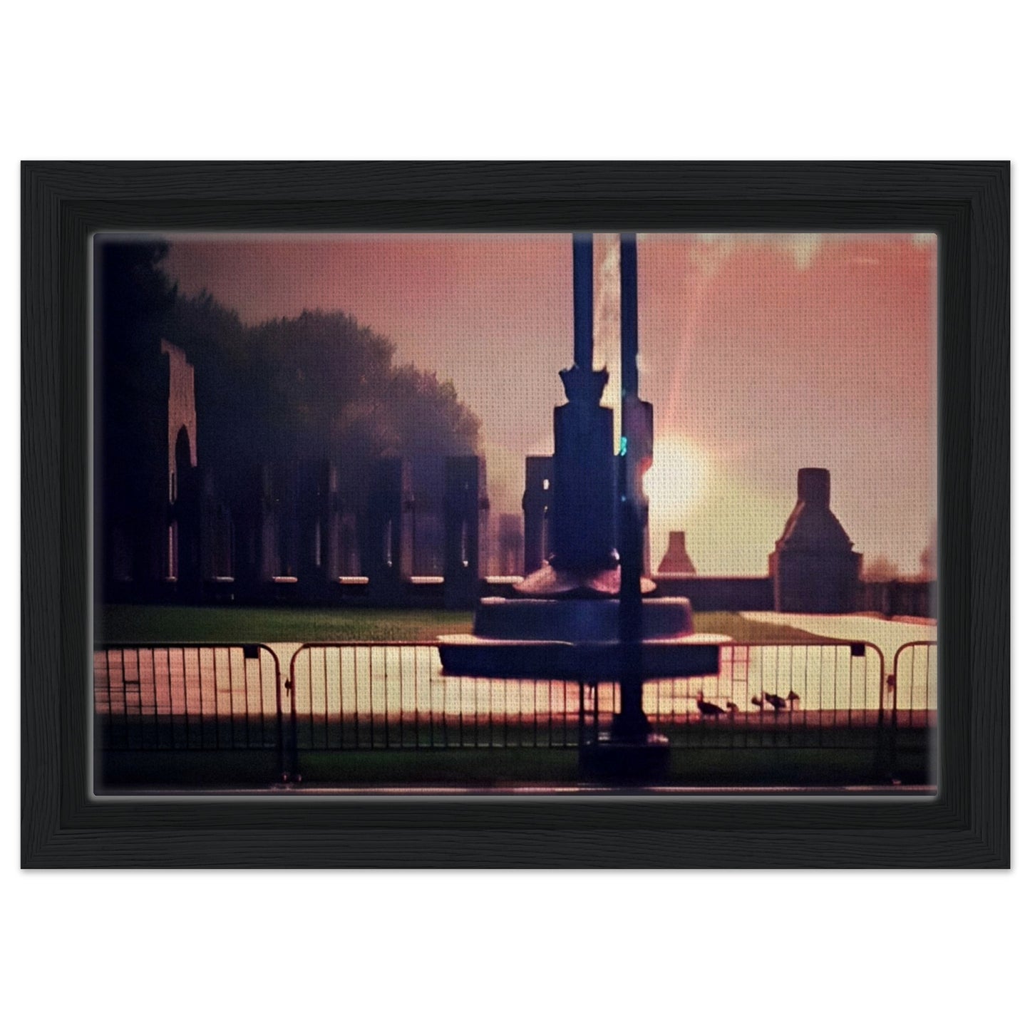 WWII Memorial in Silhouette of the July 4th Fireworks, Washington D.C.