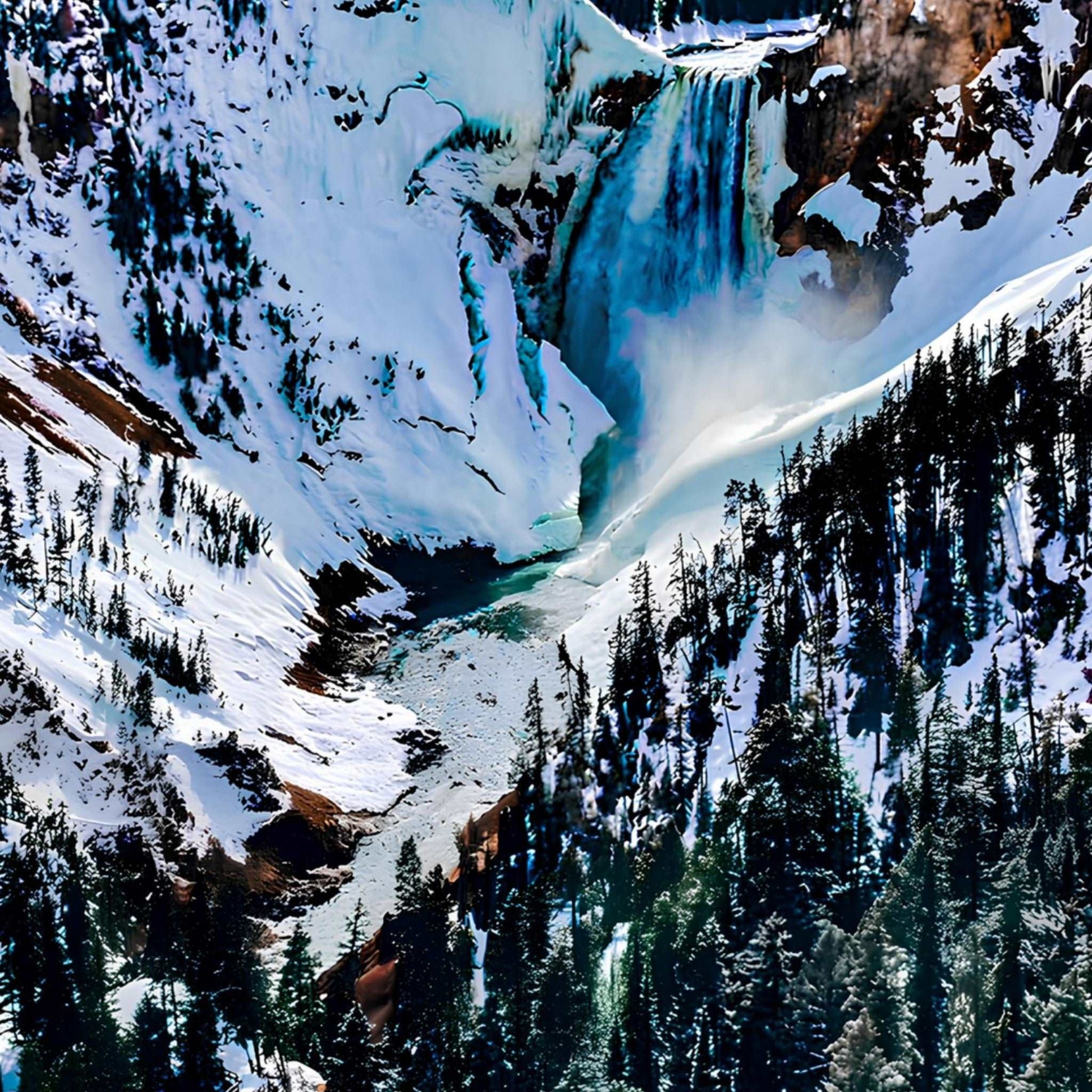 Lower Falls, Yellowstone National Park I Premium Matte Poster