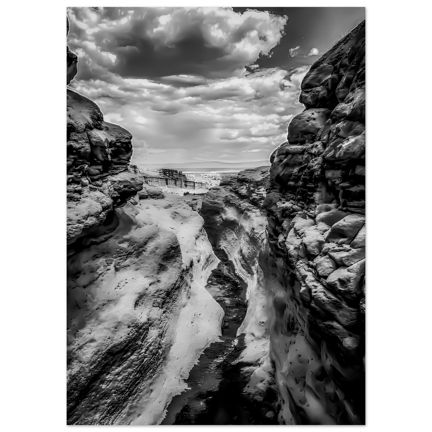 Plaza Blanca; Abiquiu, New Mexico Black & White II Premium Matte Poster