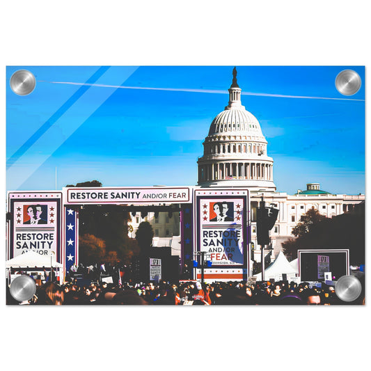 Jon Stewart's "Rally to Restore Sanity," Washington D.C. Acrylic Print