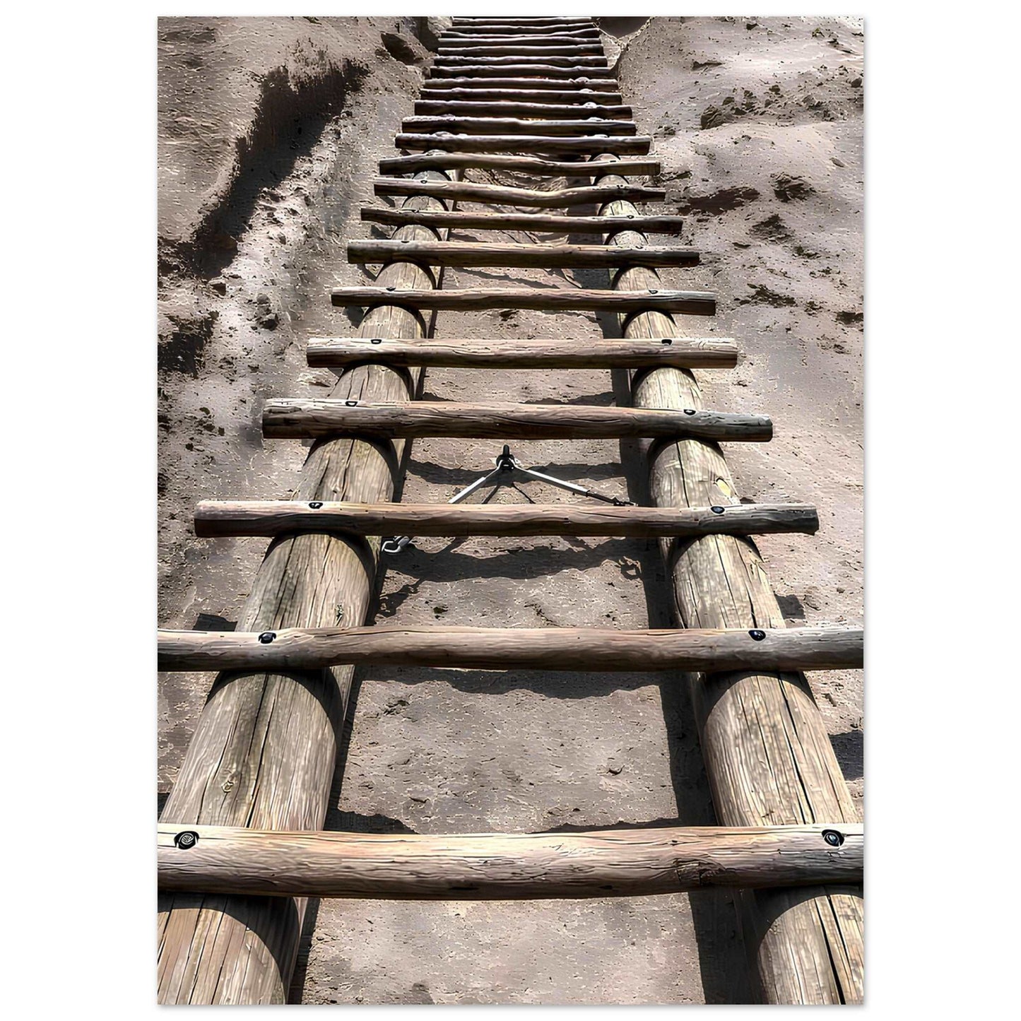 Ladders to Alcove House; Bandelier National Monument, New Mexico Premium Matte Poster