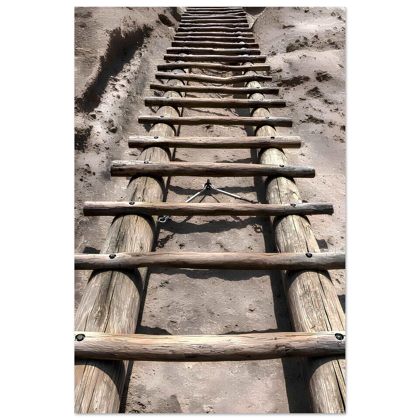 Ladders to Alcove House; Bandelier National Monument, New Mexico Premium Matte Poster