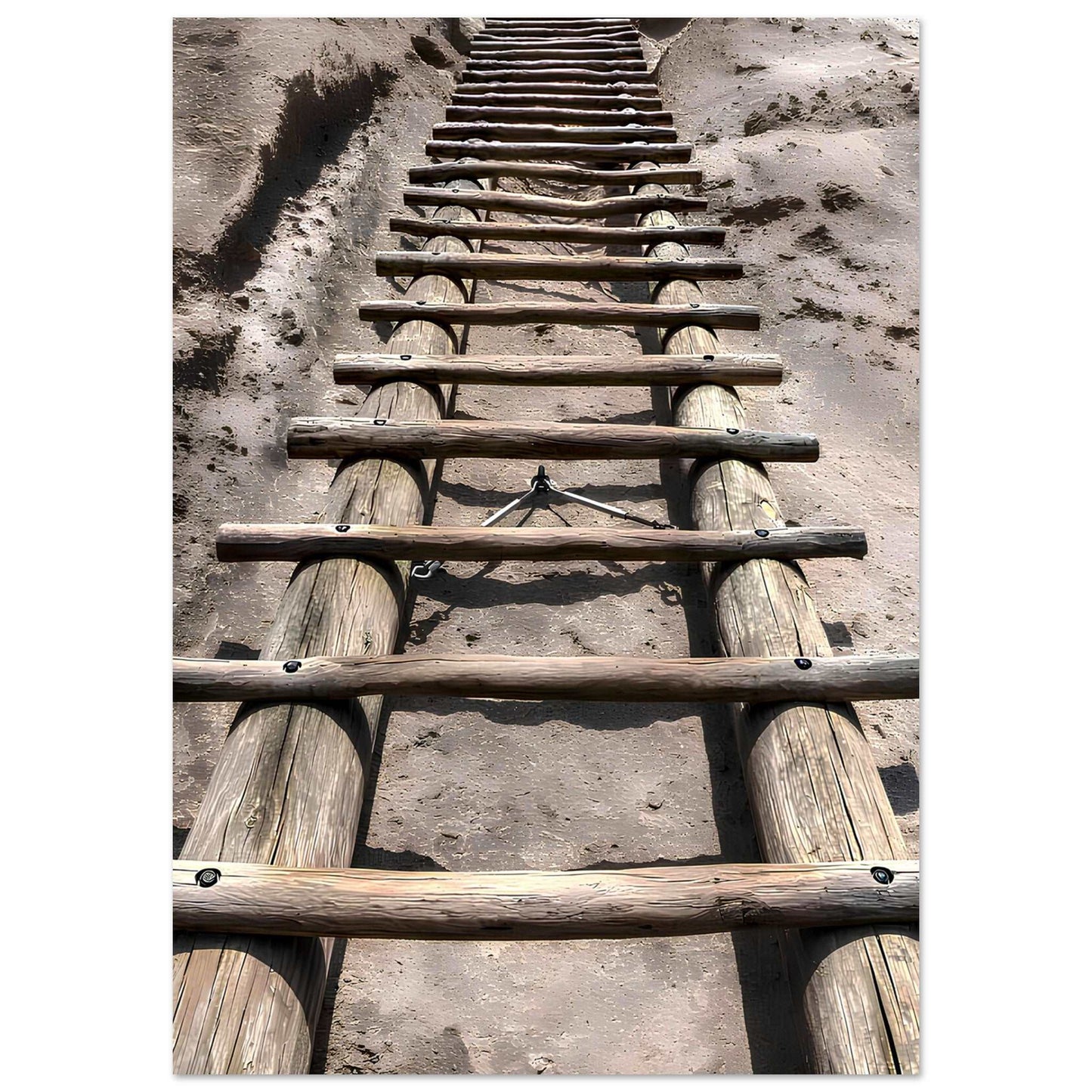 Ladders to Alcove House; Bandelier National Monument, New Mexico Premium Matte Poster