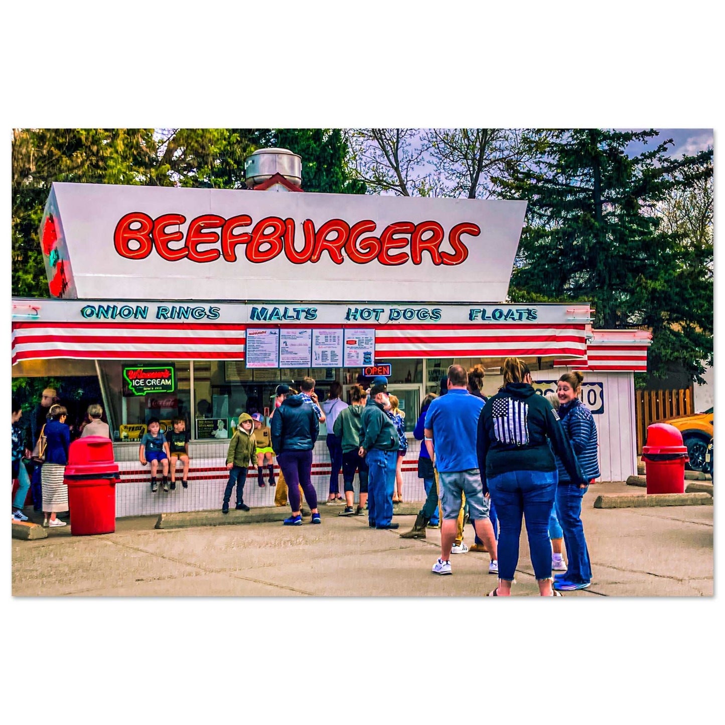 Mark's In & Out; Livingston, Montana Premium Matte Poster