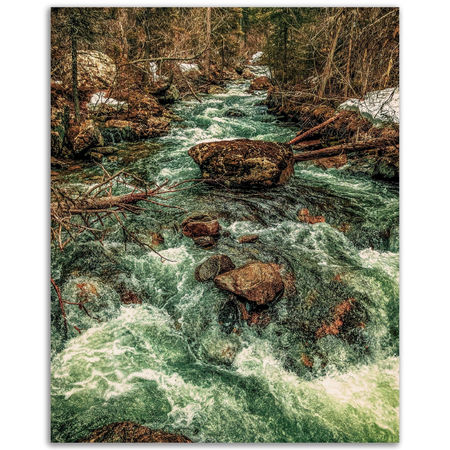 Pine Creek; Paradise Valley, Montana Wood Print Communitea Books James Bonner