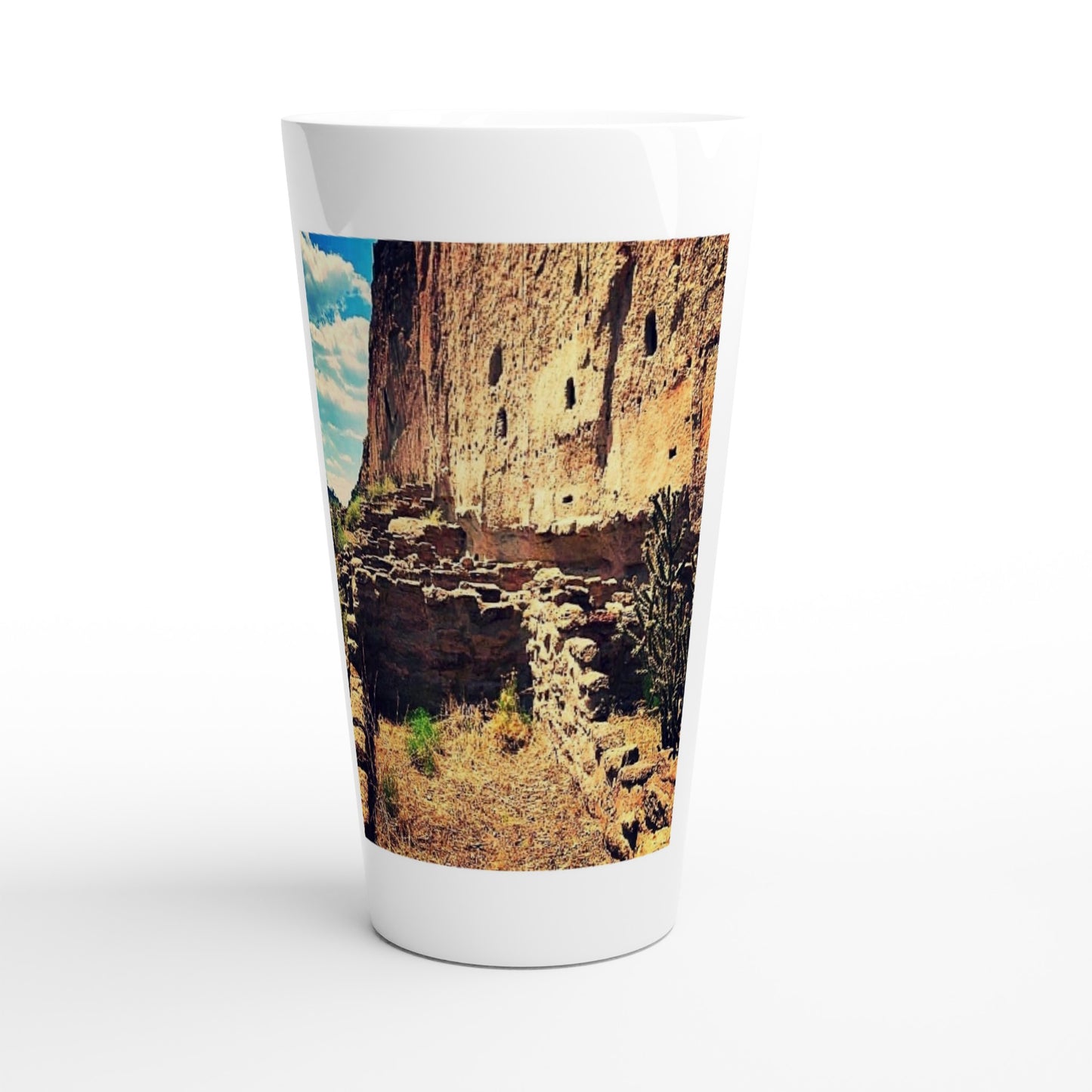 White Latte Bandelier National Monument Commemorative Ceramic Mug
