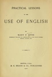 Practical Lessons in the Use of English by Mary F. Hyde (State Series) (1896)