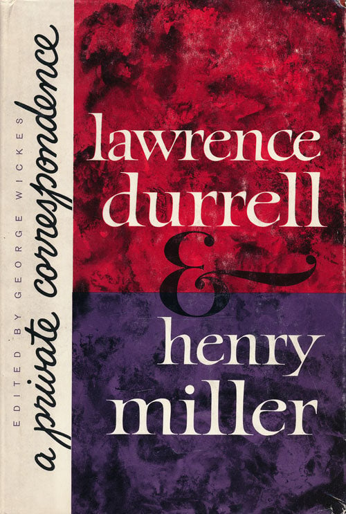 A Private Correspondence by Lawrence Durrell & Henry Miller Communitea Books